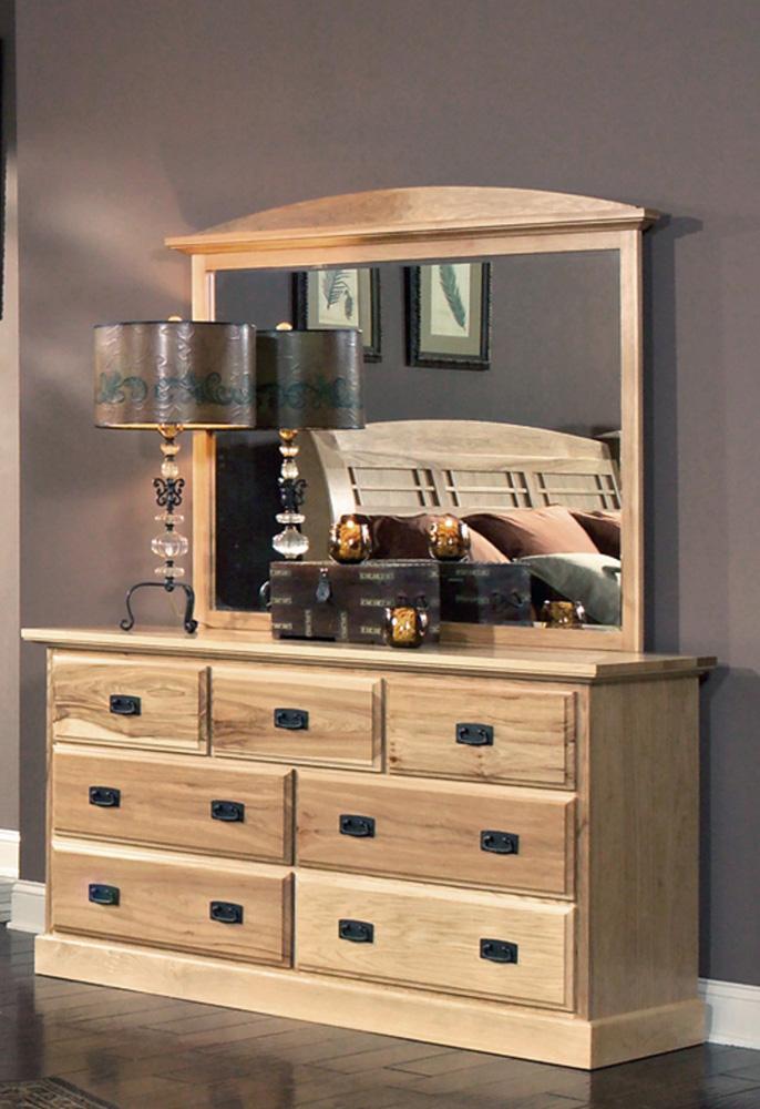 A-America - Amish Highlands 7 Drawer Dresser & Mirror in Natural - AHINT5552 veiw 4