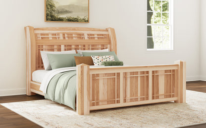 A-America - Amish Highlands King Arch Panel Bed - AHINT5170 view 1