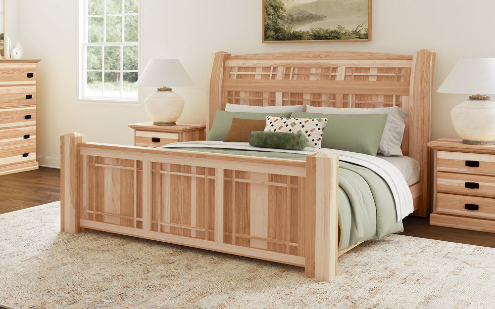 A-America - Amish Highlands King Arch Panel Bed - AHINT5170 view 3