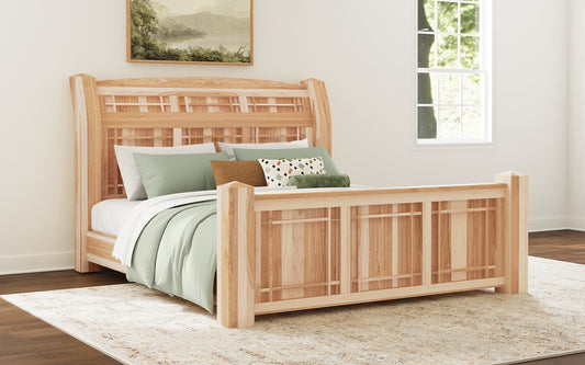 A-America - Amish Highlands Queen Arch Panel Bed - AHINT5070 view 1