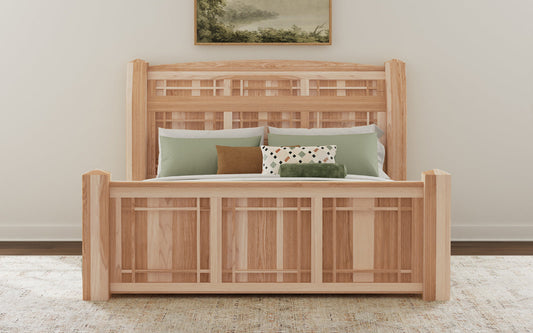 A-America - Amish Highlands Queen Arch Panel Bed - AHINT5070 view 2