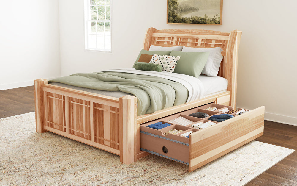 A-America - Amish Highlands Queen Storage Bed - AHINT5071 view 3
