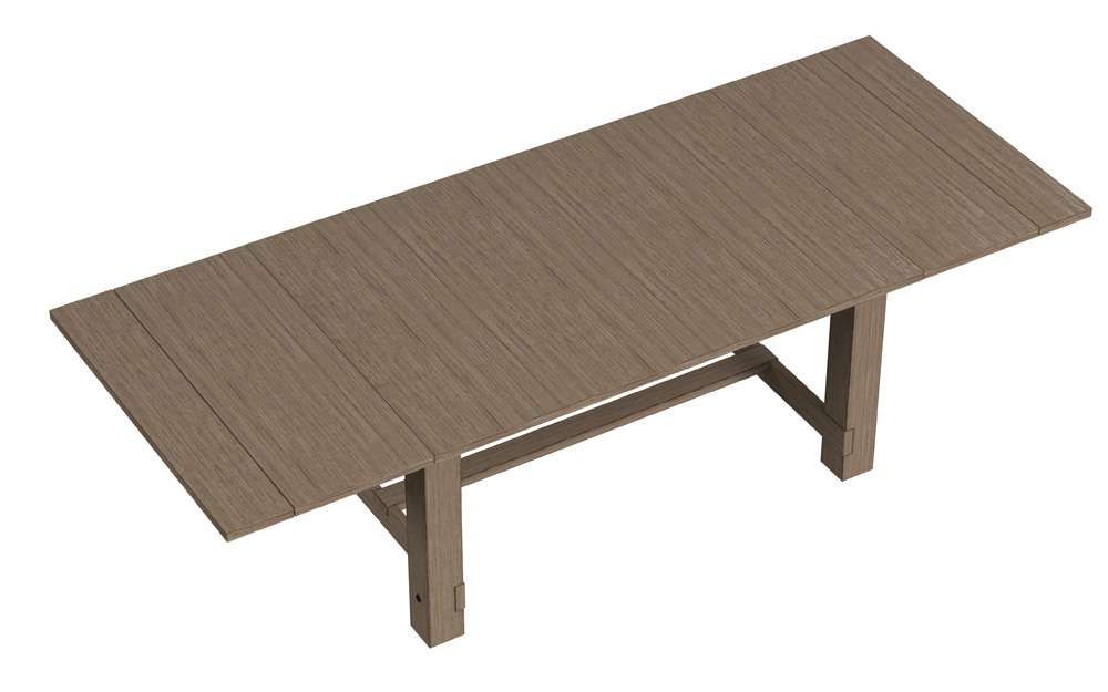 A-America - Anacortes 74in - 106in Trestle Table with (2) 16in Leaves - ANADT6300 view 3