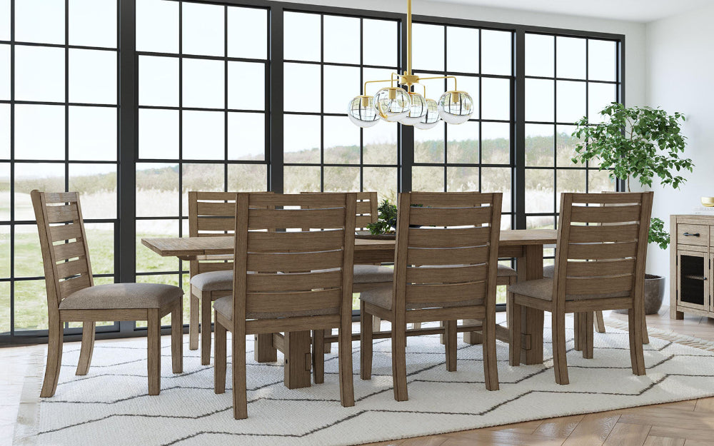 A-America - Anacortes 74in - 106in Trestle Table with (2) 16in Leaves - ANADT6300 view 10