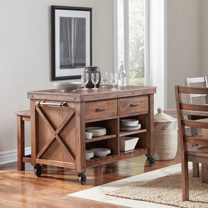 A-America - Anacortes Kitchen Island with Locking Casters - ANASM9080 veiw 2