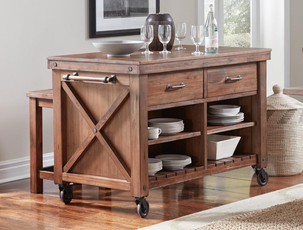 A-America - Anacortes Kitchen Island with Locking Casters - ANASM9080 veiw 3