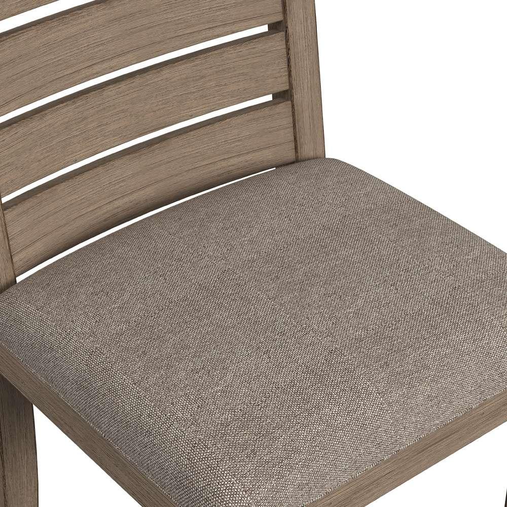 A-America - Anacortes Ladderback Side Chair with Upholstered Seating (Set of 2) - Dark Taupe - ANADT2452 veiw 4