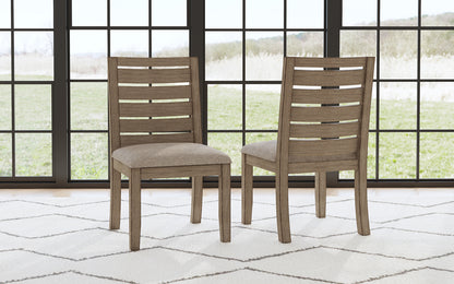 A-America - Anacortes Ladderback Side Chair with Upholstered Seating (Set of 2) - Dark Taupe - ANADT2452 veiw 5