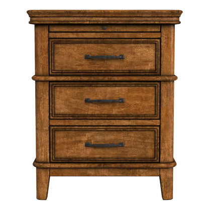 A-America - Bandalier 3-Drawer Nightstand - BNDRU5750 view 2