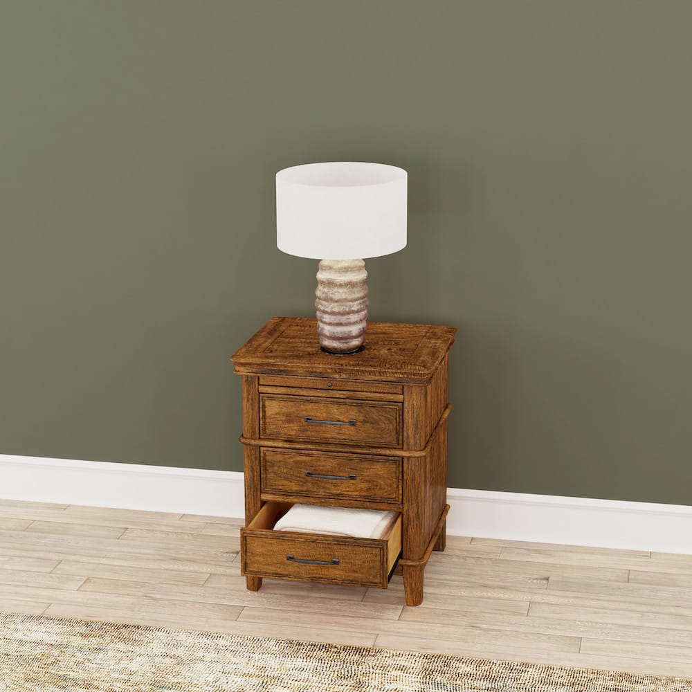 A-America - Bandalier 3-Drawer Nightstand - BNDRU5750 view 3