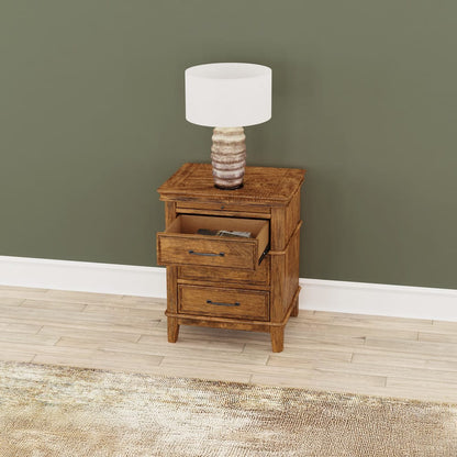 A-America - Bandalier 3-Drawer Nightstand - BNDRU5750 view 4