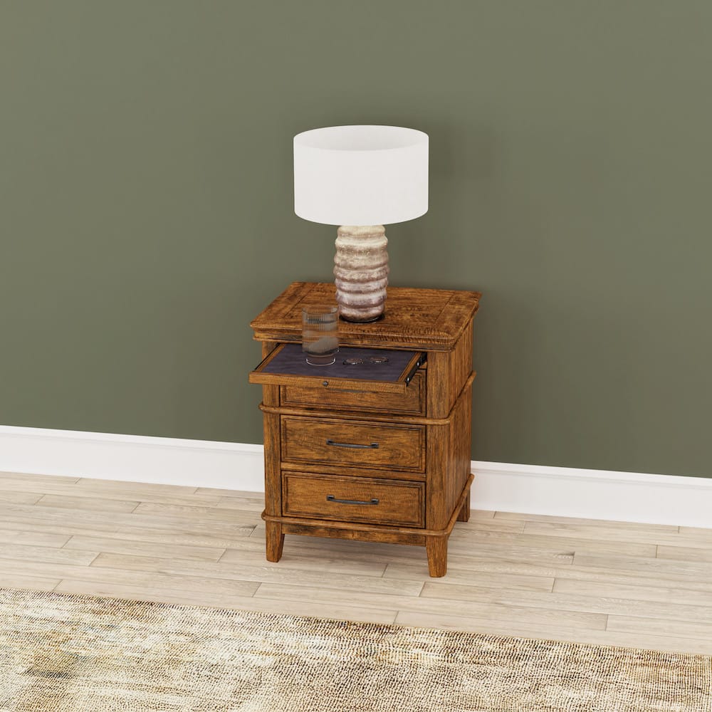 A-America - Bandalier 3-Drawer Nightstand - BNDRU5750 view 5