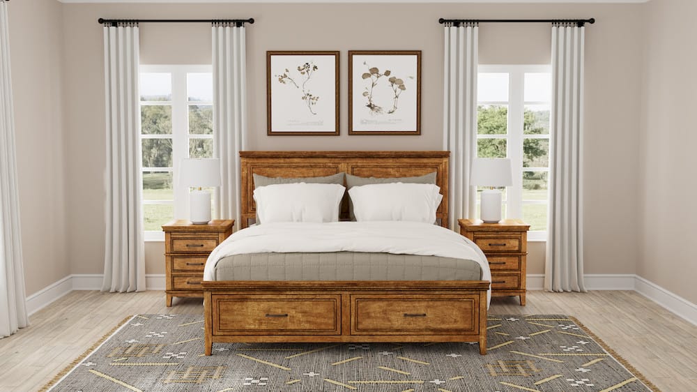 A-America - Bandalier King Storage Bed - BNDRU5131 view 4