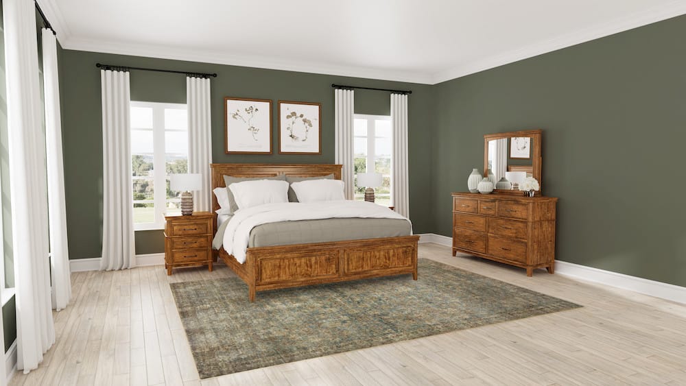 A-America - Bandalier Queen Panel Bed - BNDRU5030 view 6