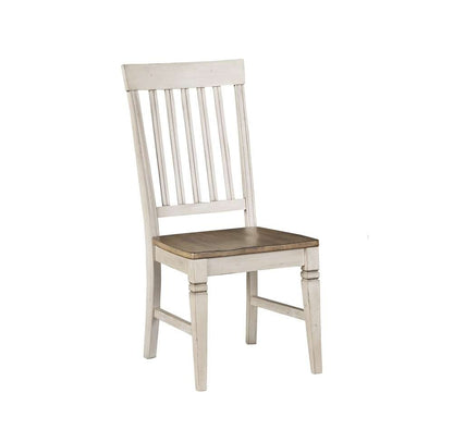 A-America - Beacon Slatback Side Chair with Wood Seating (Set of 2) - BEAPW2752 veiw 1