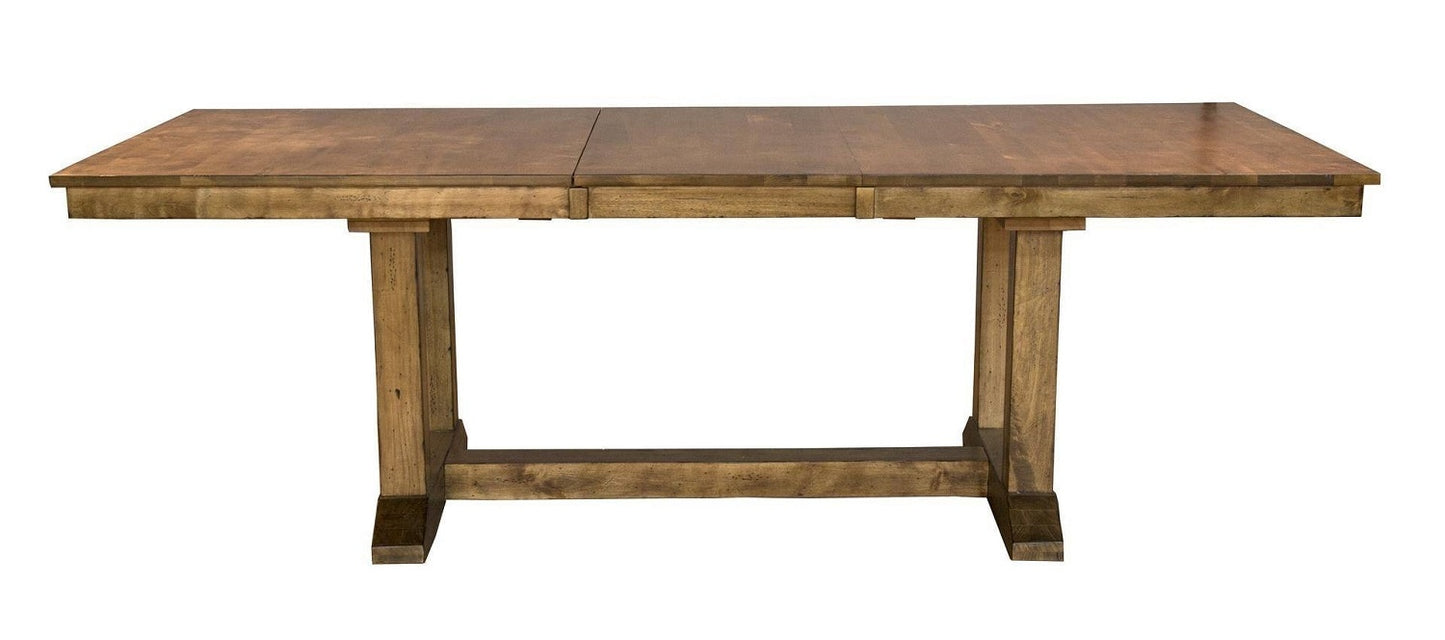 A-America - Bennett 72in - 92in Trestle Table - (1) 20in Self-Storing Leaf - BENSQ6300 veiw 1