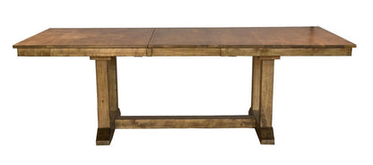 A-America - Bennett 72in - 92in Trestle Table - (1) 20in Self-Storing Leaf - BENSQ6300 veiw 1