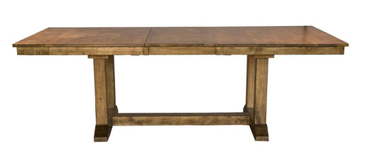 A-America - Bennett 72in - 92in Trestle Table - (1) 20in Self-Storing Leaf - BENSQ6300 veiw 1