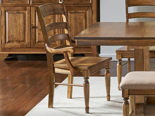 A-America - Bennett Ladderback Arm Chair (Set of 2) - BENSQ2562 veiw 2