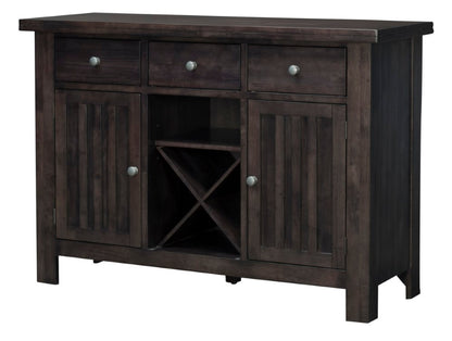 A-America - Bremerton Slat Server, Warm Grey Finish - BRMWG9020 veiw 1
