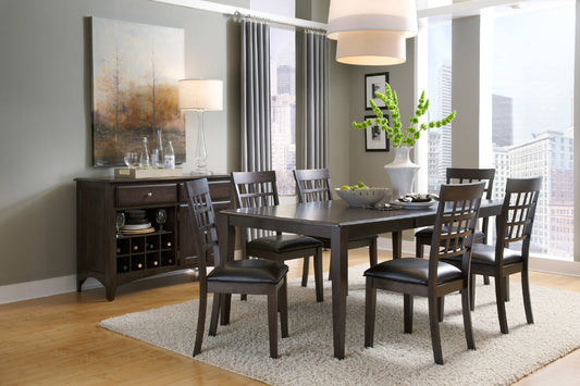 A-America - Bristol Point 60in - 78in Rectangular Dining Table with Butterfly Leaf in Warm Grey Finish - BTLWG6320 view 2
