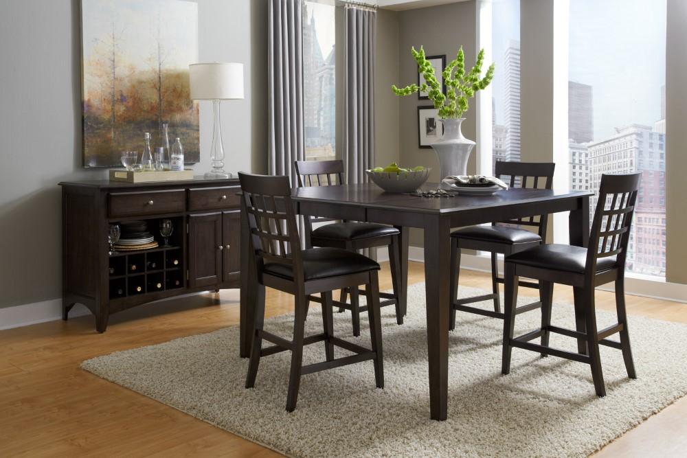 A-America - Bristol Point Lattice back Counter Chair in Warm Grey Finish (Set of 2) - BTLWG3732 veiw 2