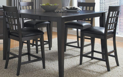 A-America - Bristol Point Lattice back Counter Chair in Warm Grey Finish (Set of 2) - BTLWG3732 veiw 3