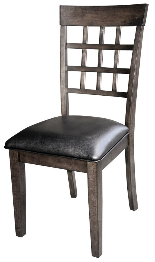 A-America - Bristol Point Lattice Back Side Chair in Warm Grey Finish (Set of 2) - BTLWG2732 veiw 1