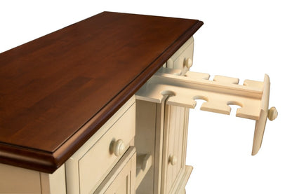A-America - British Isles Server in Merlot-Buttermilk Finish - BRIMB9010 view 4