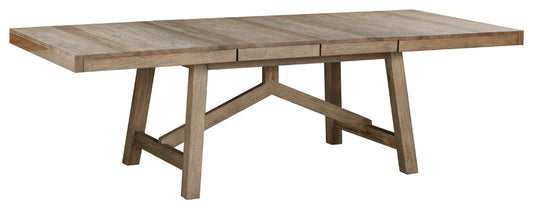 A-America - Casual Loft (68in - 100.25in)  Trestle Table in Roasted Hazelnut - CAURH6300 veiw 1