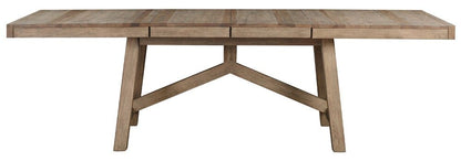 A-America - Casual Loft (68in - 100.25in)  Trestle Table in Roasted Hazelnut - CAURH6300 veiw 2