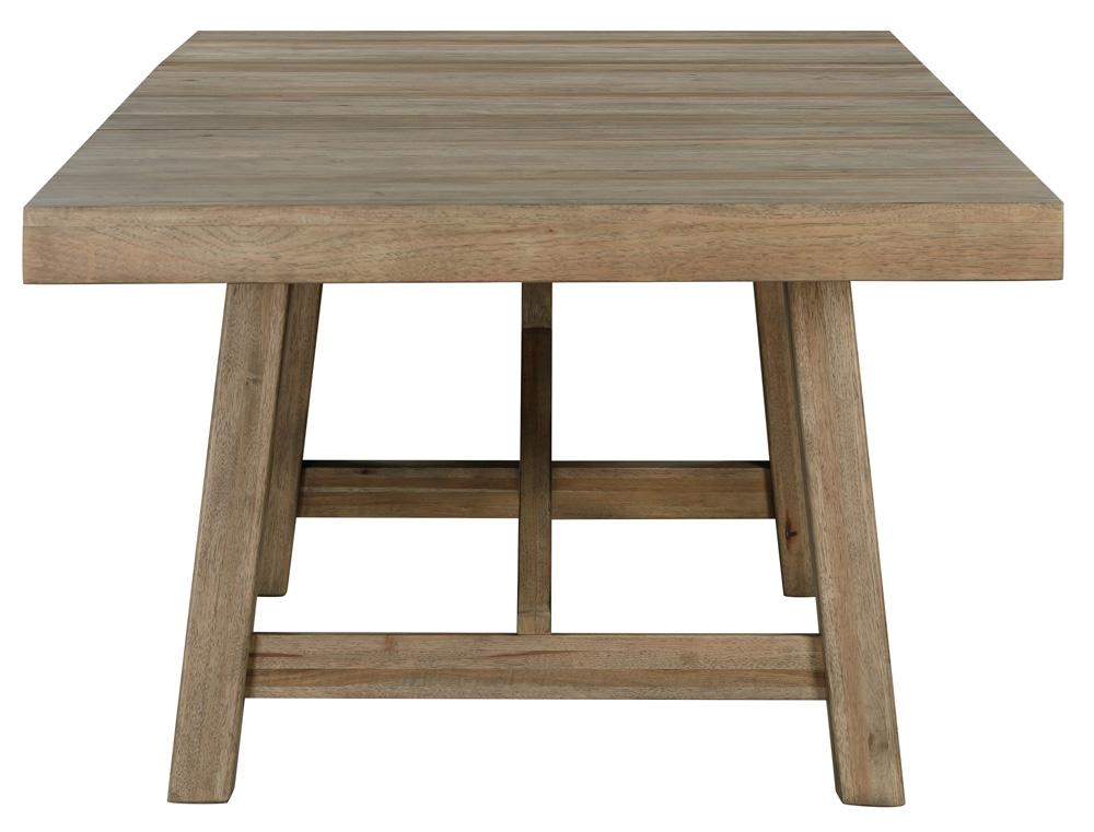 A-America - Casual Loft (68in - 100.25in)  Trestle Table in Roasted Hazelnut - CAURH6300 veiw 4