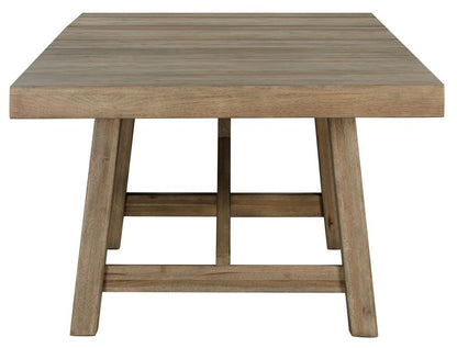 A-America - Casual Loft (68in - 100.25in)  Trestle Table in Roasted Hazelnut - CAURH6300 veiw 4