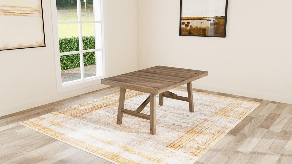 A-America - Casual Loft (68in - 100.25in)  Trestle Table in Roasted Hazelnut - CAURH6300 veiw 6