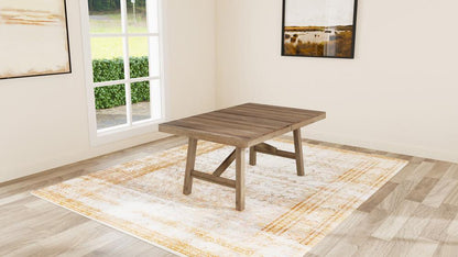 A-America - Casual Loft (68in - 100.25in)  Trestle Table in Roasted Hazelnut - CAURH6300 veiw 6