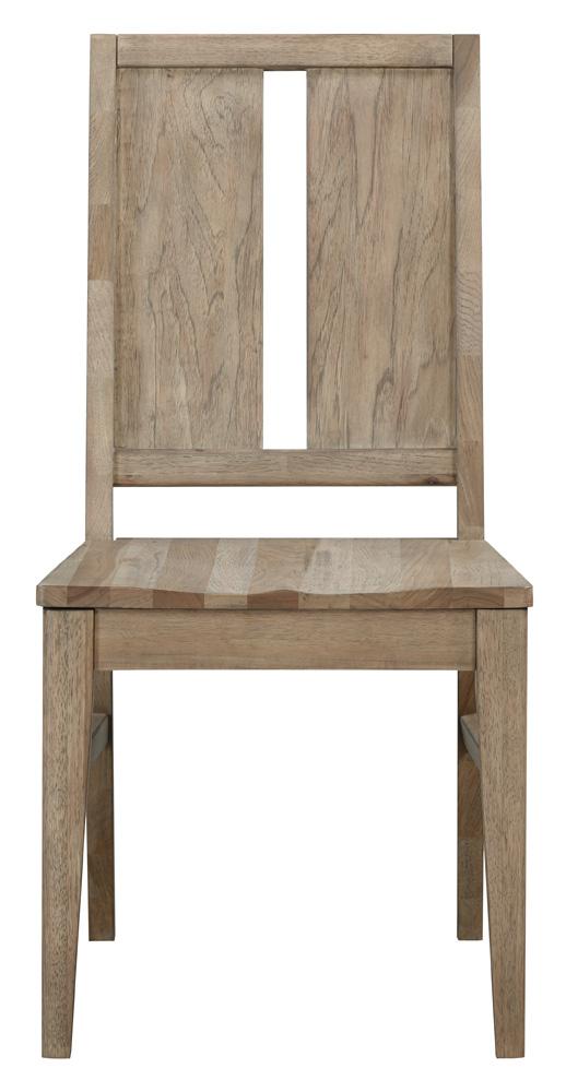 A-America - Casual Loft Panel Back Chair with Wood Seat (2 pack) in Roasted Hazelnut - CAURH2802 veiw 3