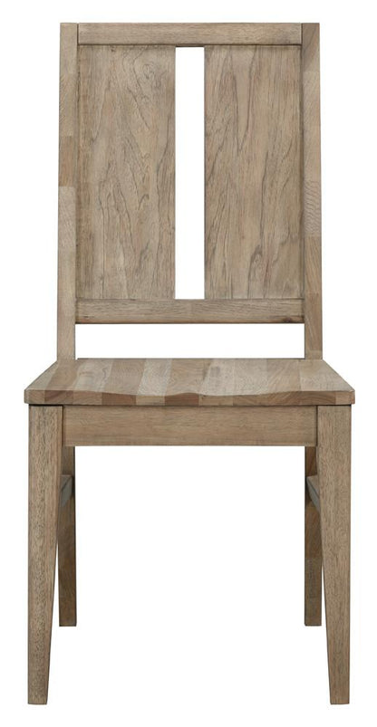 A-America - Casual Loft Panel Back Chair with Wood Seat (2 pack) in Roasted Hazelnut - CAURH2802 veiw 3