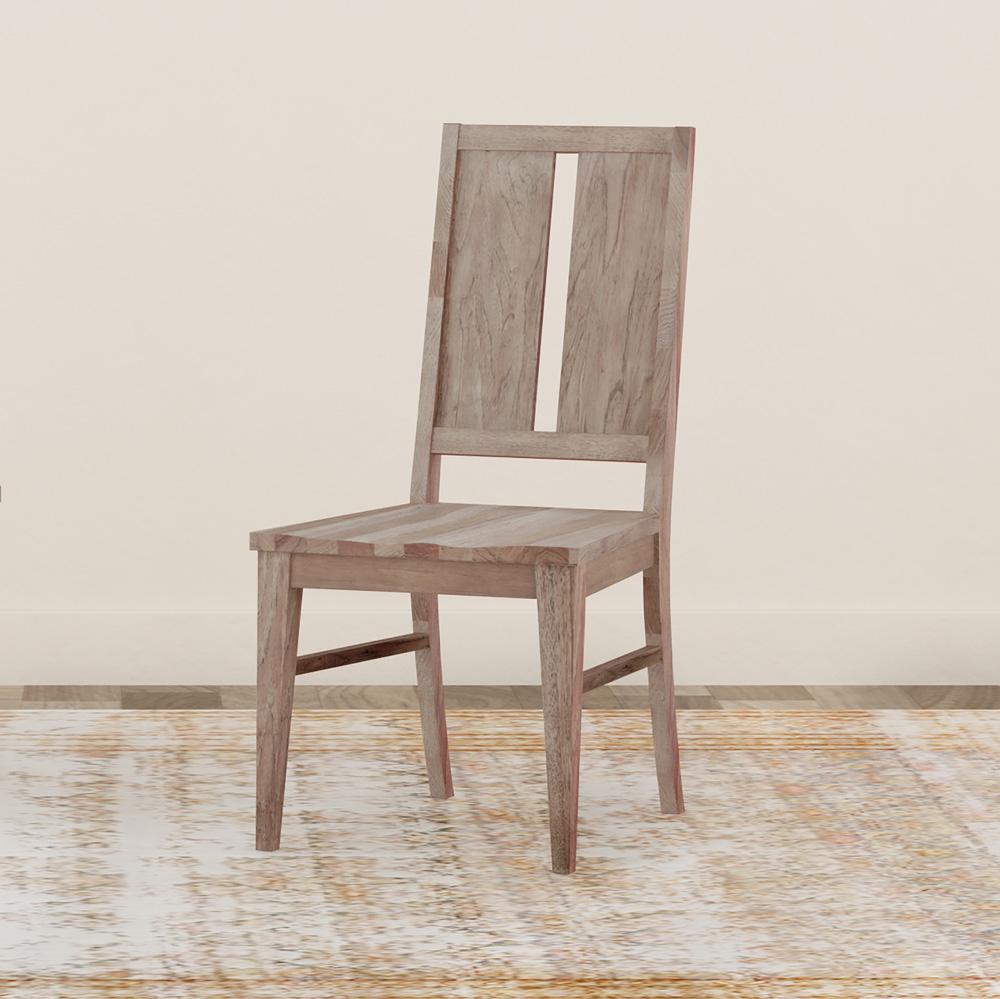 A-America - Casual Loft Panel Back Chair with Wood Seat (2 pack) in Roasted Hazelnut - CAURH2802 veiw 5