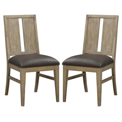 A-America - Casual Loft Panel Back Upholstered Side Chair (2 pack) in Roasted Hazelnut - CAURH2792 veiw 1
