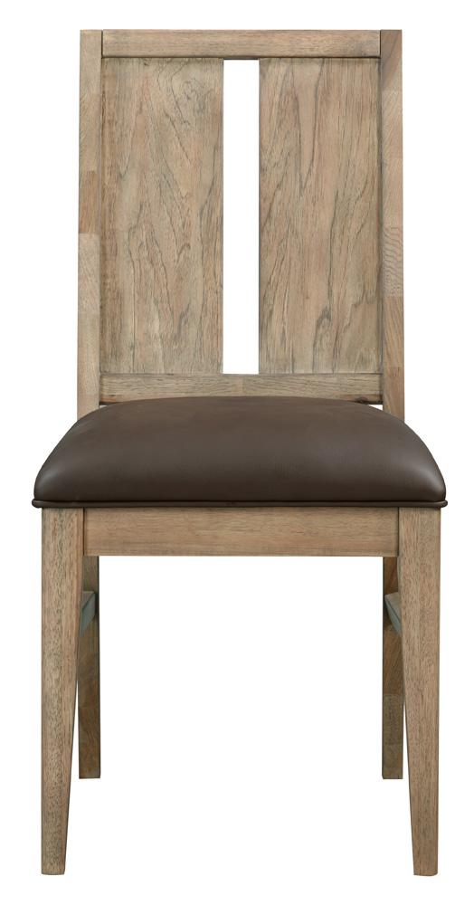 A-America - Casual Loft Panel Back Upholstered Side Chair (2 pack) in Roasted Hazelnut - CAURH2792 veiw 3