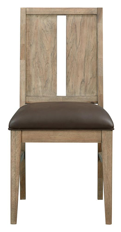 A-America - Casual Loft Panel Back Upholstered Side Chair (2 pack) in Roasted Hazelnut - CAURH2792 veiw 3