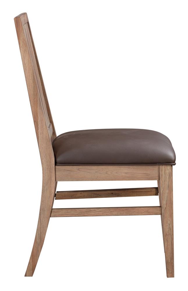 A-America - Casual Loft Panel Back Upholstered Side Chair (2 pack) in Roasted Hazelnut - CAURH2792 veiw 4