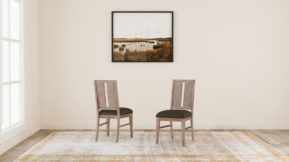 A-America - Casual Loft Panel Back Upholstered Side Chair (2 pack) in Roasted Hazelnut - CAURH2792 veiw 7