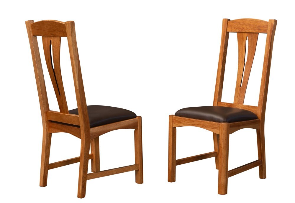 A-America - Cattail Bungalow Comfort Side Chair in Warm Amber Finish (Set of 2) - CATAM2772 view 1
