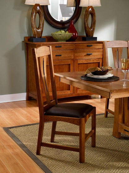 A-America - Cattail Bungalow Comfort Side Chair in Warm Amber Finish (Set of 2) - CATAM2772 view 2