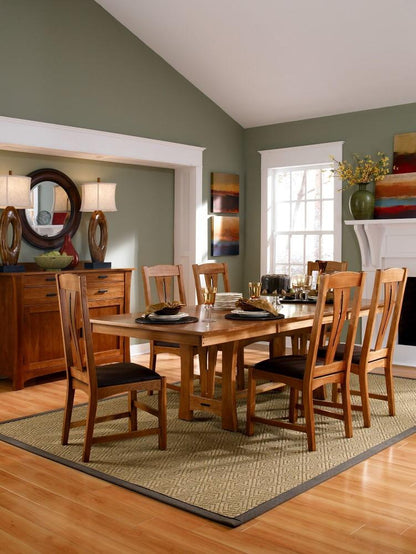 A-America - Cattail Bungalow Comfort Side Chair in Warm Amber Finish (Set of 2) - CATAM2772 view 3