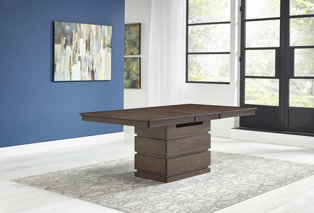 A-America - Chesney 60in - 78in Storage Dining Table with (1) 18in Butterfly Leaf - CHSFB6300 view 4