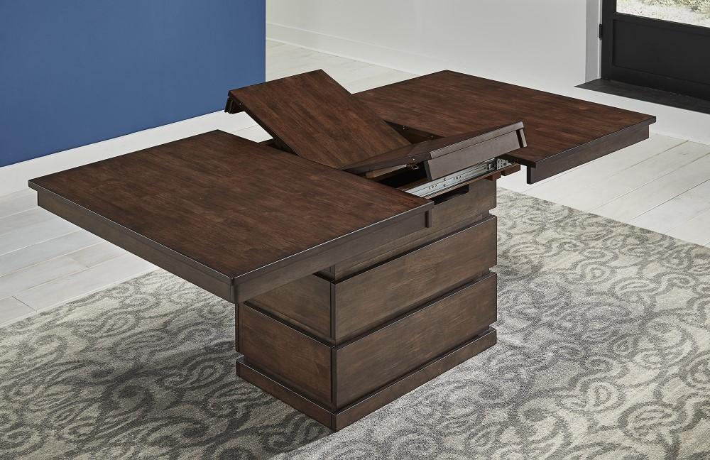 A-America - Chesney 60in - 78in Storage Dining Table with (1) 18in Butterfly Leaf - CHSFB6300 view 5