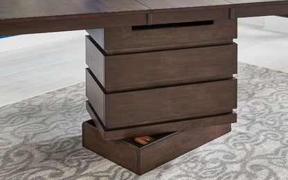 A-America - Chesney 60in - 78in Storage Dining Table with (1) 18in Butterfly Leaf - CHSFB6300 view 6