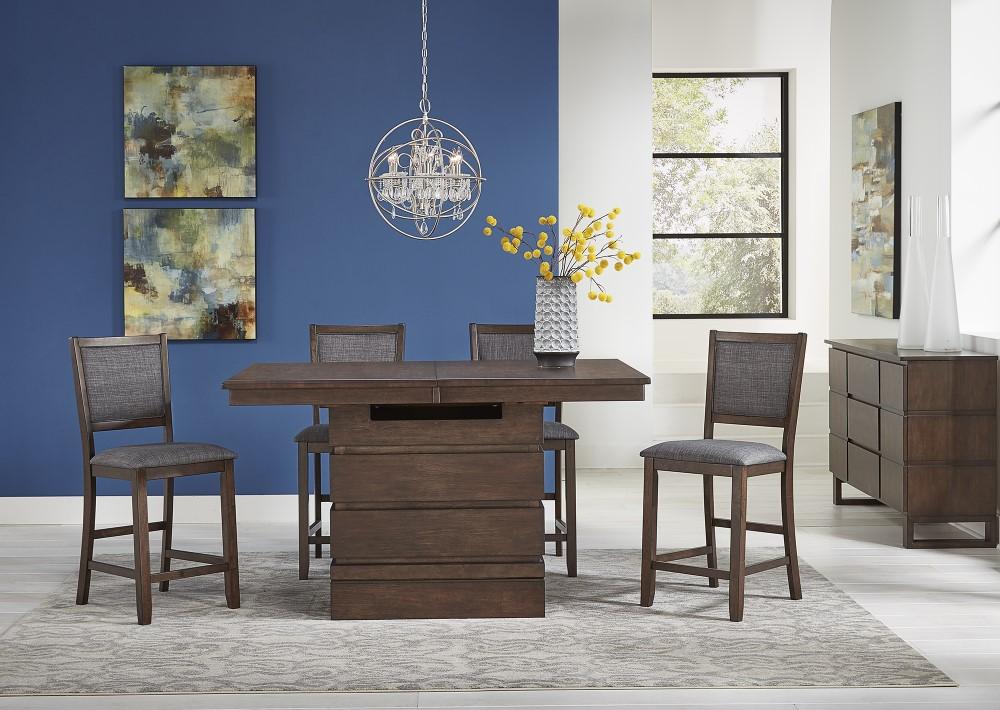 A-America - Chesney 60in - 78in Storage Dining Table with (1) 18in Butterfly Leaf - CHSFB6300 view 7